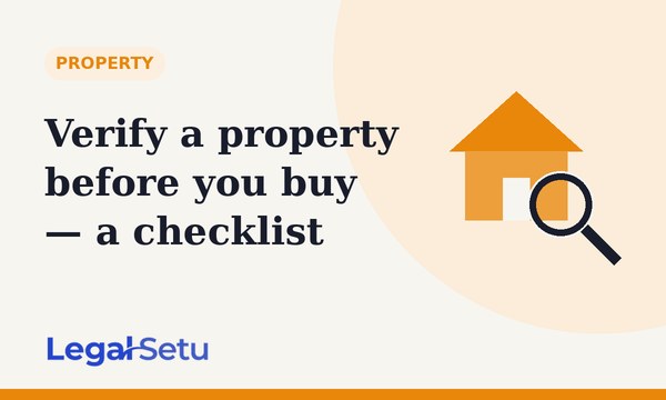 How to verify a property before buying in India